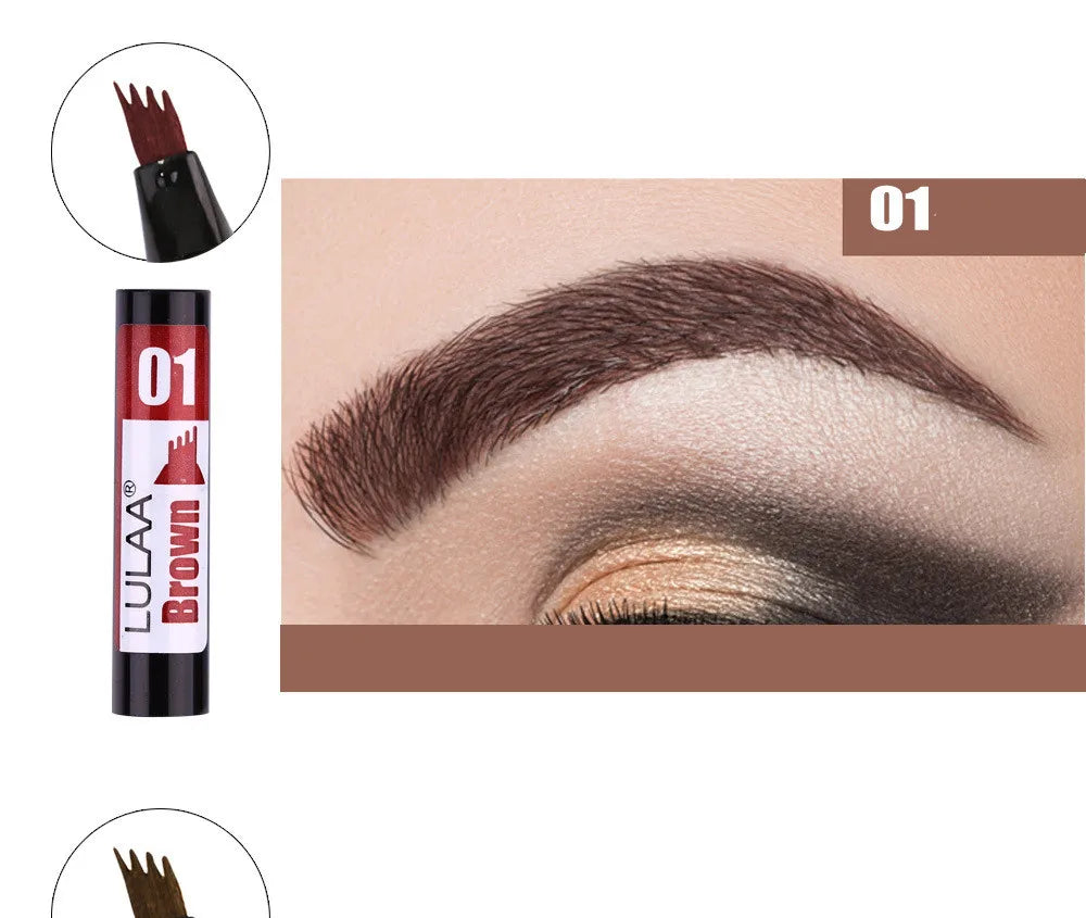 4D Microblading Eyebrow Pen – 4-Fork Tip for Natural Brows