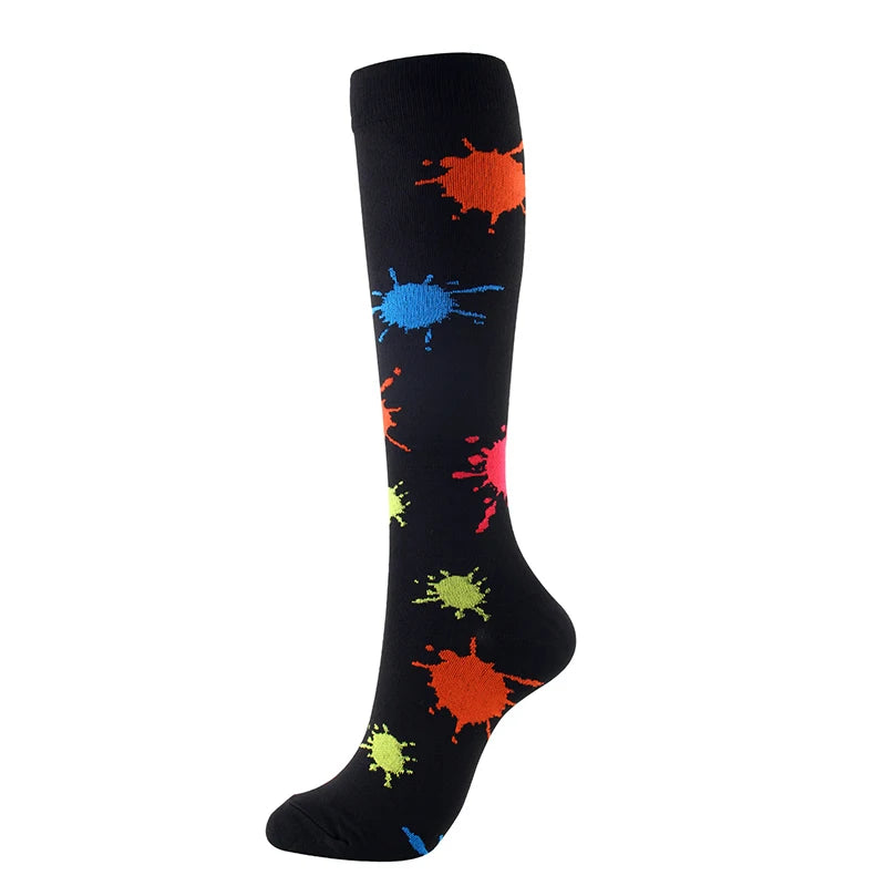 Unisex 20-30 mmHg Compression Cycling & Sports Socks