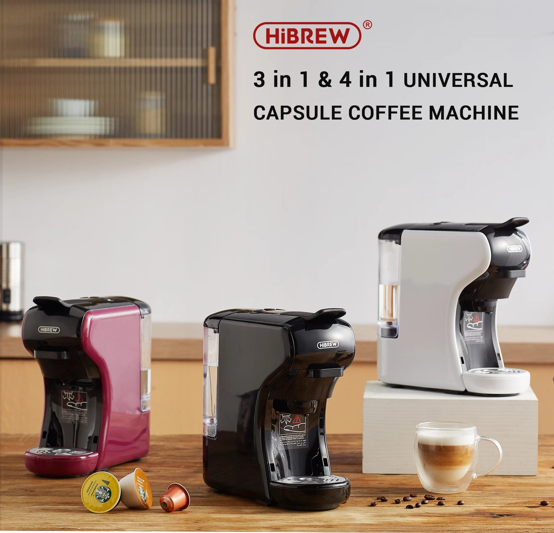 HiBREW H1A 4-in-1 Coffee Machine – 19-Bar Hot & Cold Espresso Maker