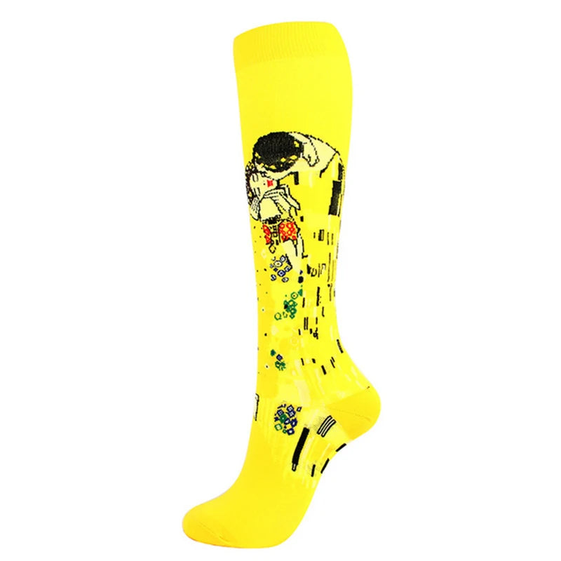 Unisex 20-30 mmHg Compression Cycling & Sports Socks