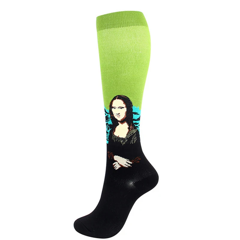 Unisex 20-30 mmHg Compression Cycling & Sports Socks