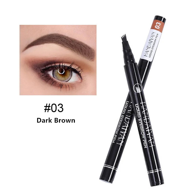 4D Microblading Eyebrow Pen – 4-Fork Tip for Natural Brows