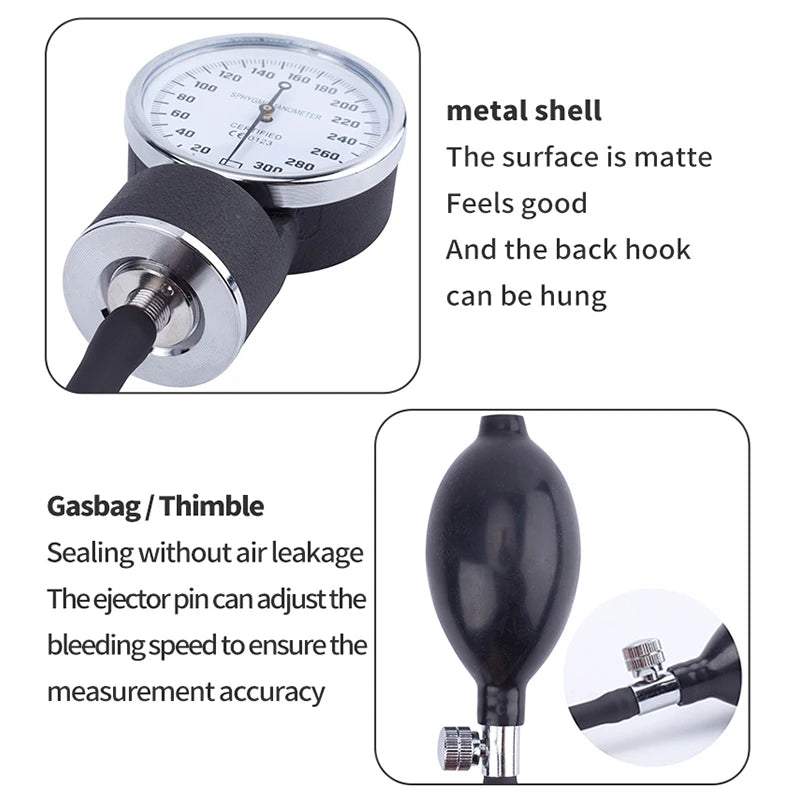 Manual Blood Pressure Monitor – Accurate Home BP Cuff Kit