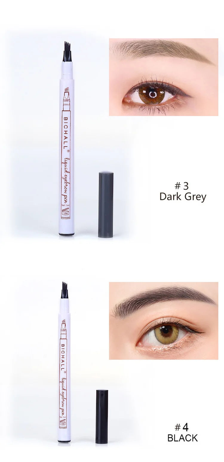 4D Microblading Eyebrow Pen – 4-Fork Tip for Natural Brows