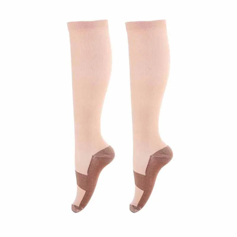 Unisex 20-30 mmHg Compression Cycling & Sports Socks