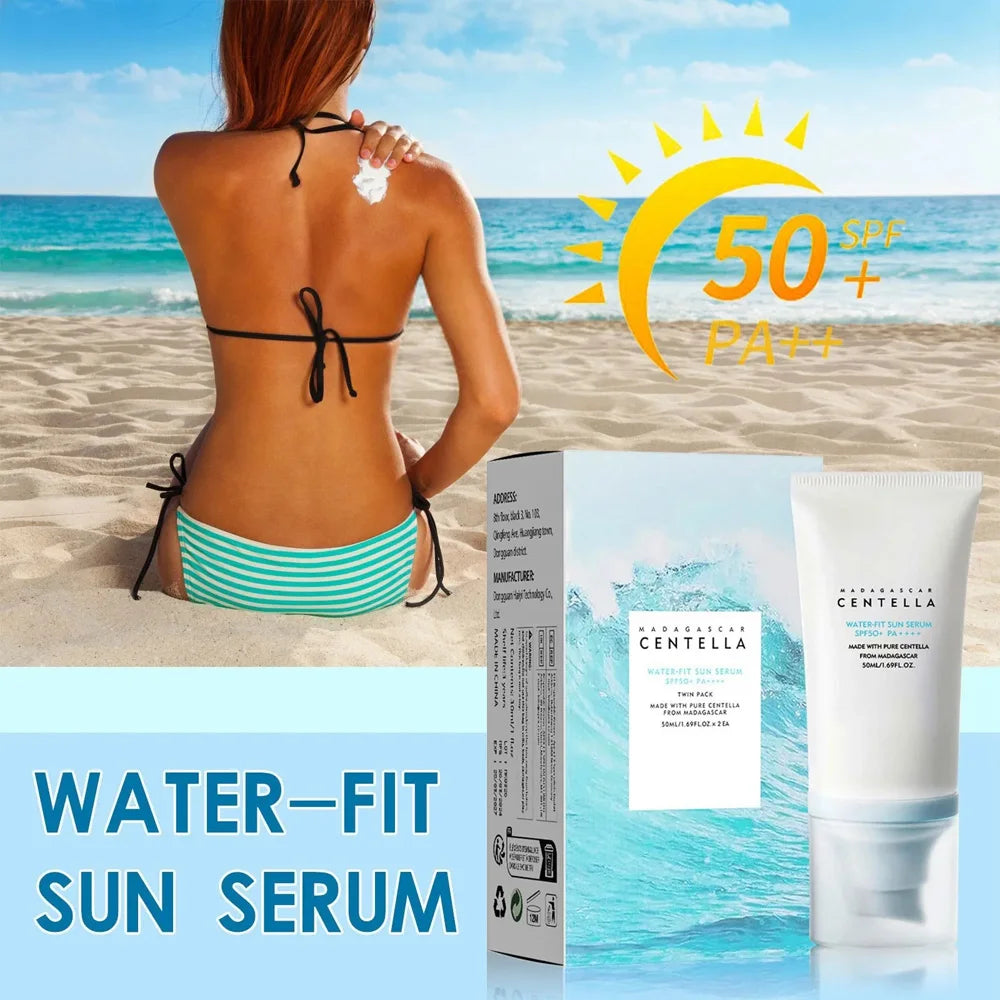 50+ SPF Centella Facial Sunscreen – Moisturizing & Whitening