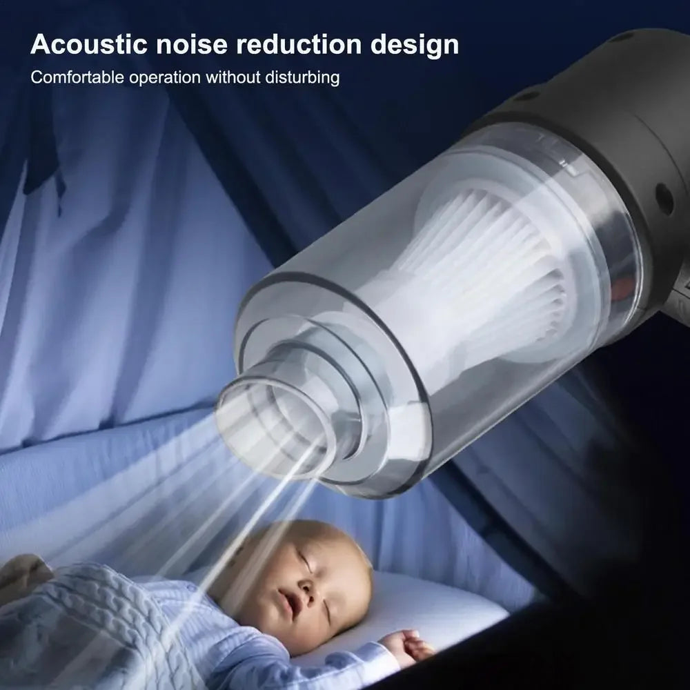 Wireless Car Vacuum Cleaner – 6000Pa Strong Suction