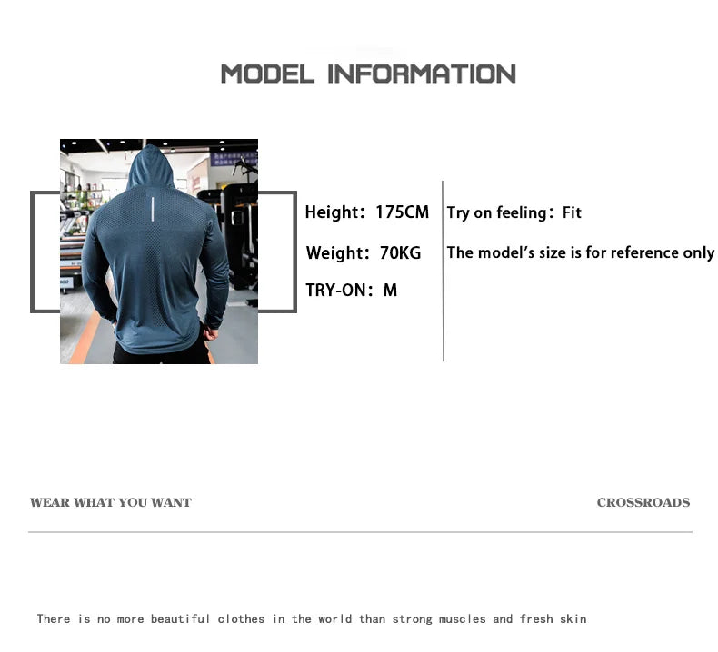 Men's Fitness Tracksuit – Hooded Gym Sweatshirt & Joggers