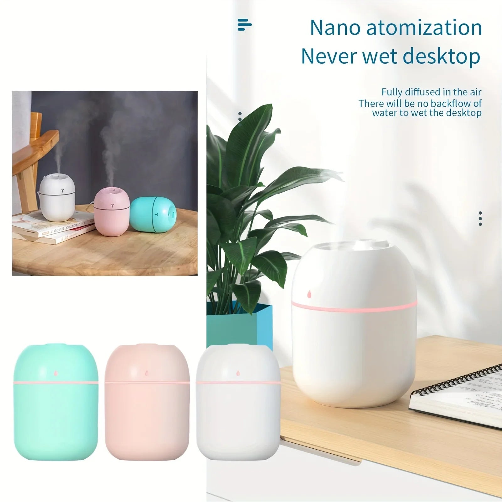 Portable 220ML Mini USB Air Humidifier