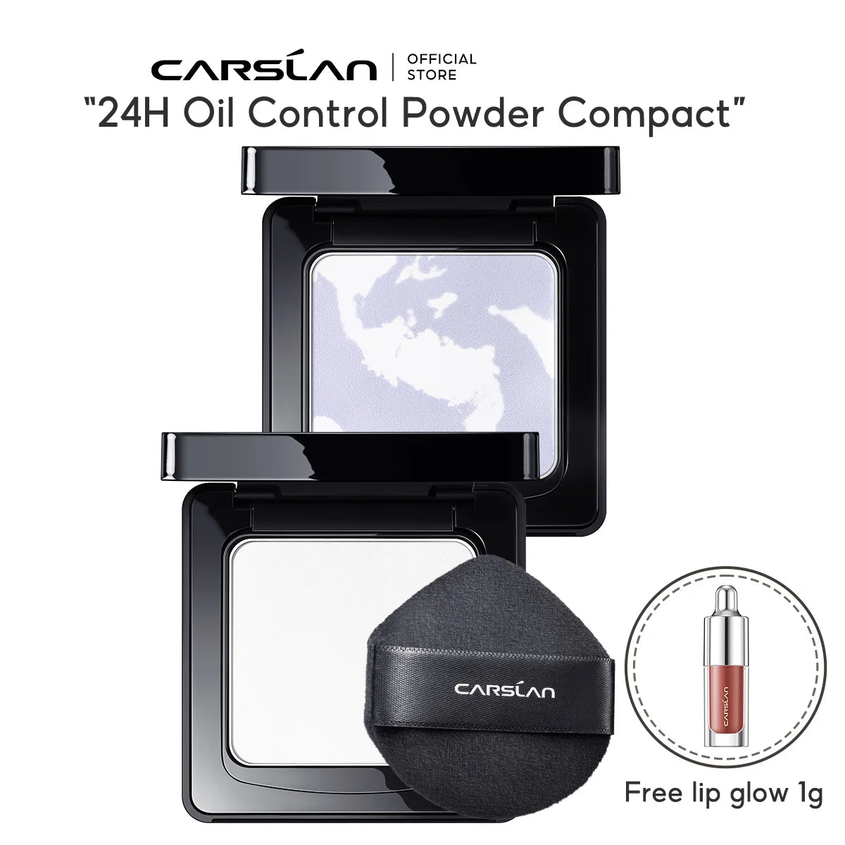 : CARSLAN Stay Matte Pressed Powder – 24H Oil Control & Long-Lasting Setting Powder