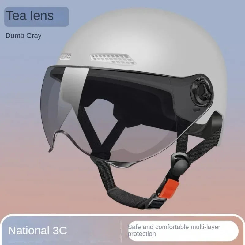 3C Certified Bicycle & Motorcycle Safety Helmet with Goggles