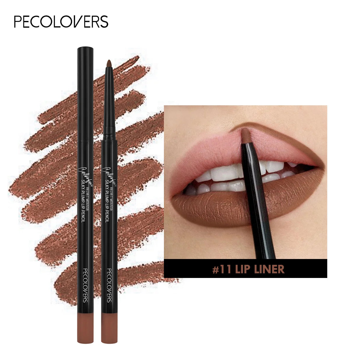 Waterproof Matte Lipliner Pencil - 12 Colors Contour & Tint