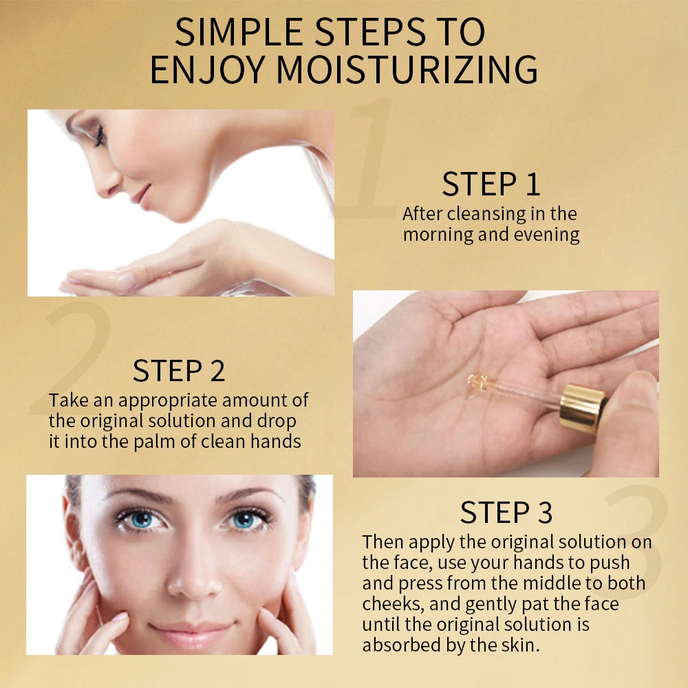 100ml 24K Gold Hyaluronic Acid Face Serum – Anti-Aging & Whitening Essence