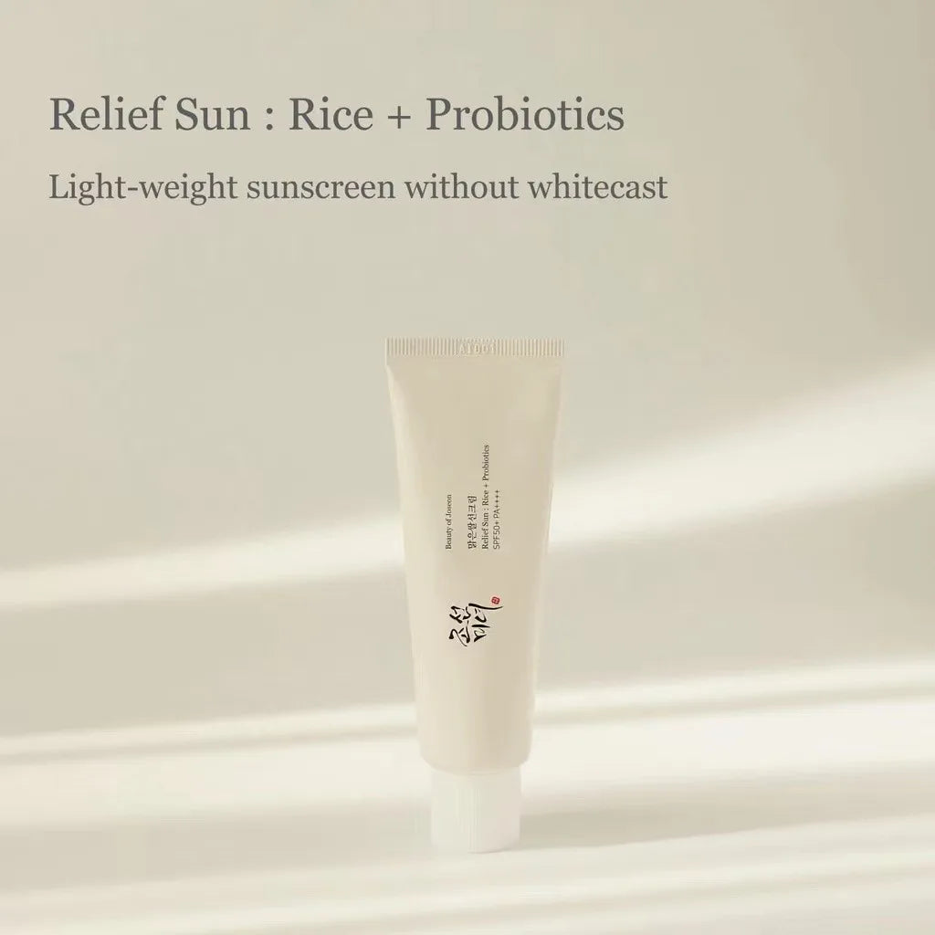 SPF50+ Korean Rice Probiotic Sunscreen – UV Protection & Whitening