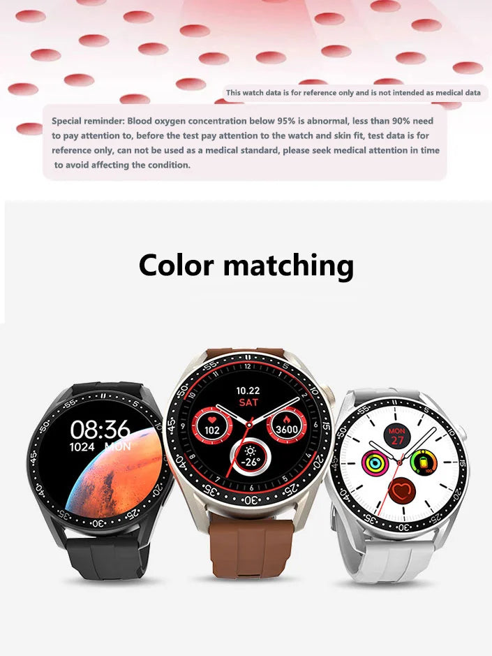 Smart Health Tracker Watch – Non-Invasive Glucose & Vital Monitoring