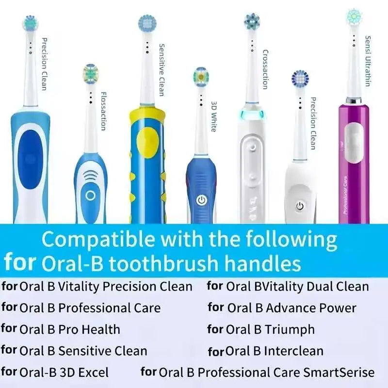 Replacement Toothbrush Heads – Compatible with Oral-B Braun