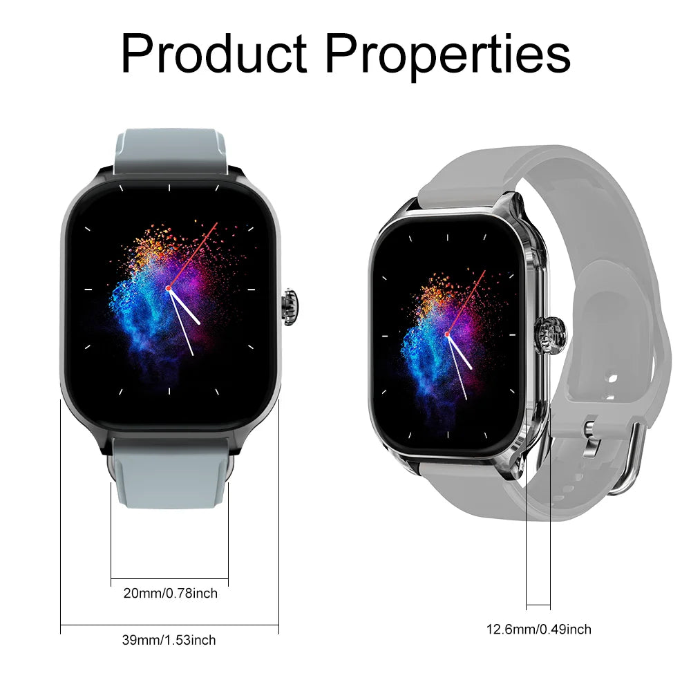 LAXASFIT H9 Smartwatch – Bluetooth Call, Health & Fitness Tracker