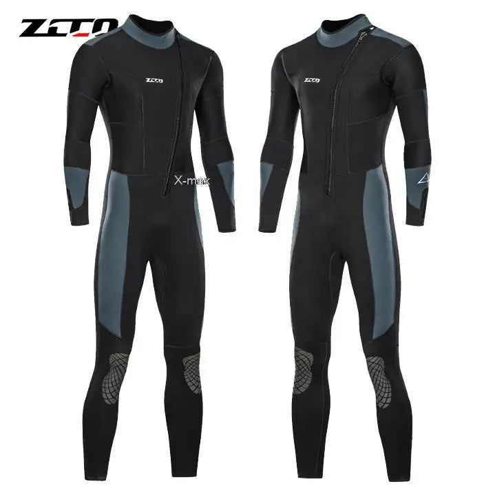 5mm Neoprene Long-Sleeve Diving Wetsuit for Men & Women