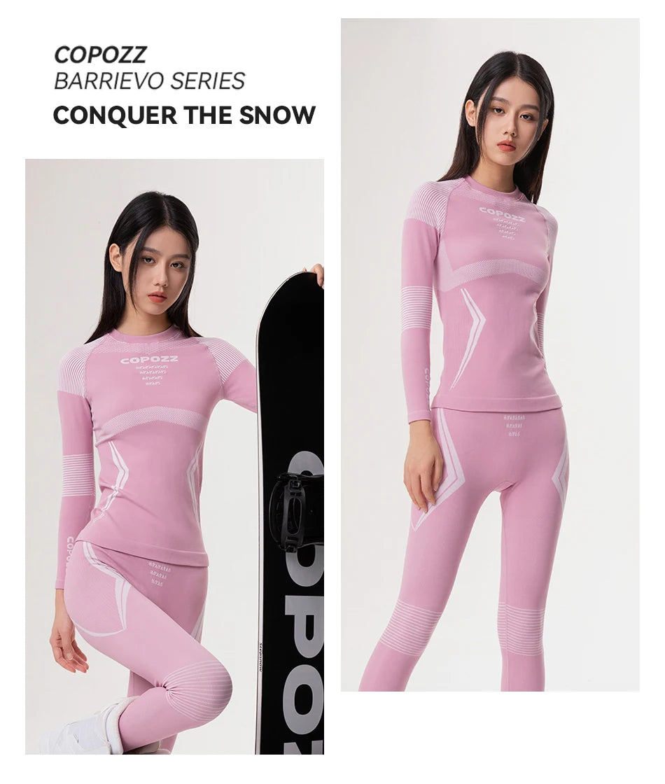 COPOZZ Ski Thermal Underwear Set for Men & Women