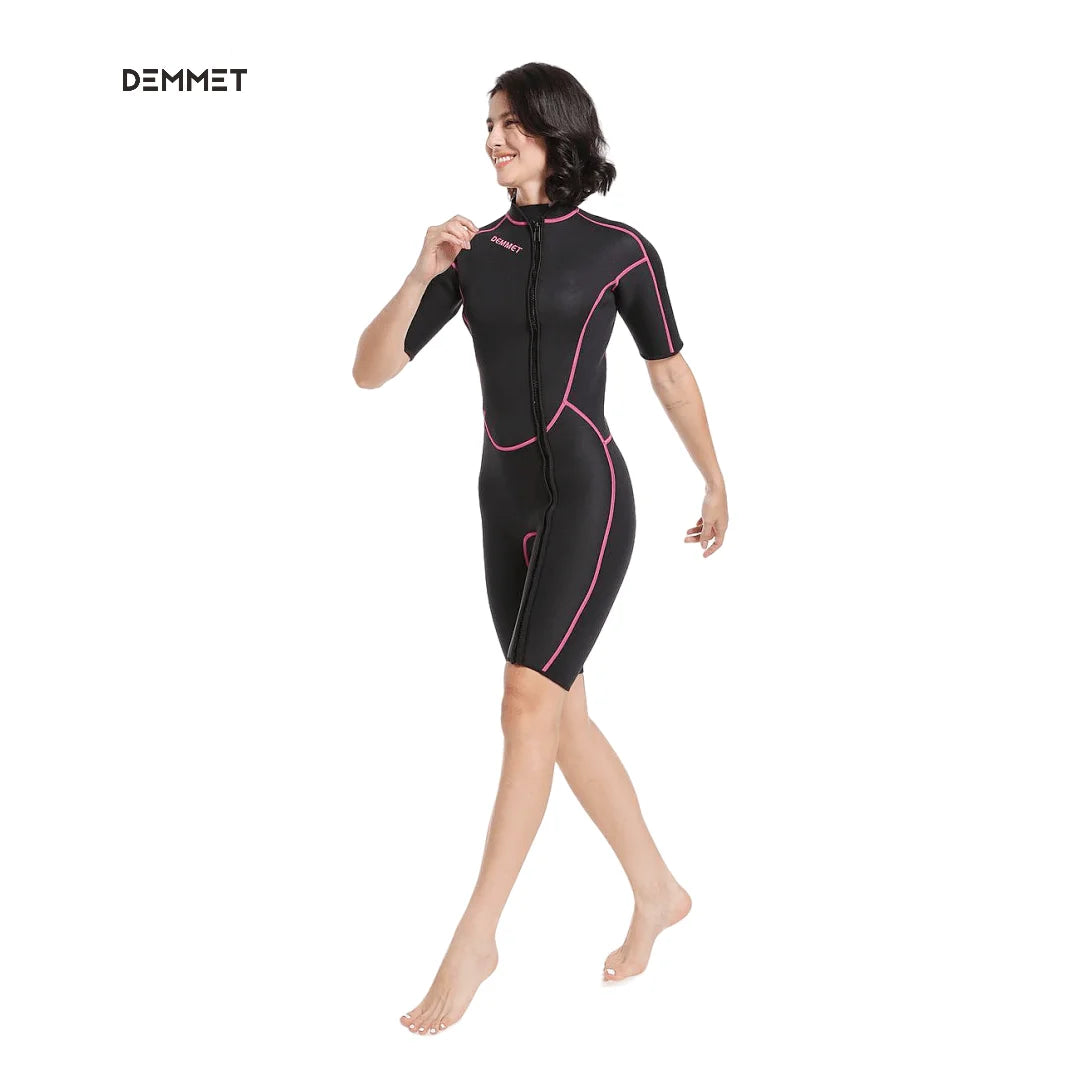 DEMMET 1.5mm Short Sleeve Neoprene Wetsuit for Men & Women