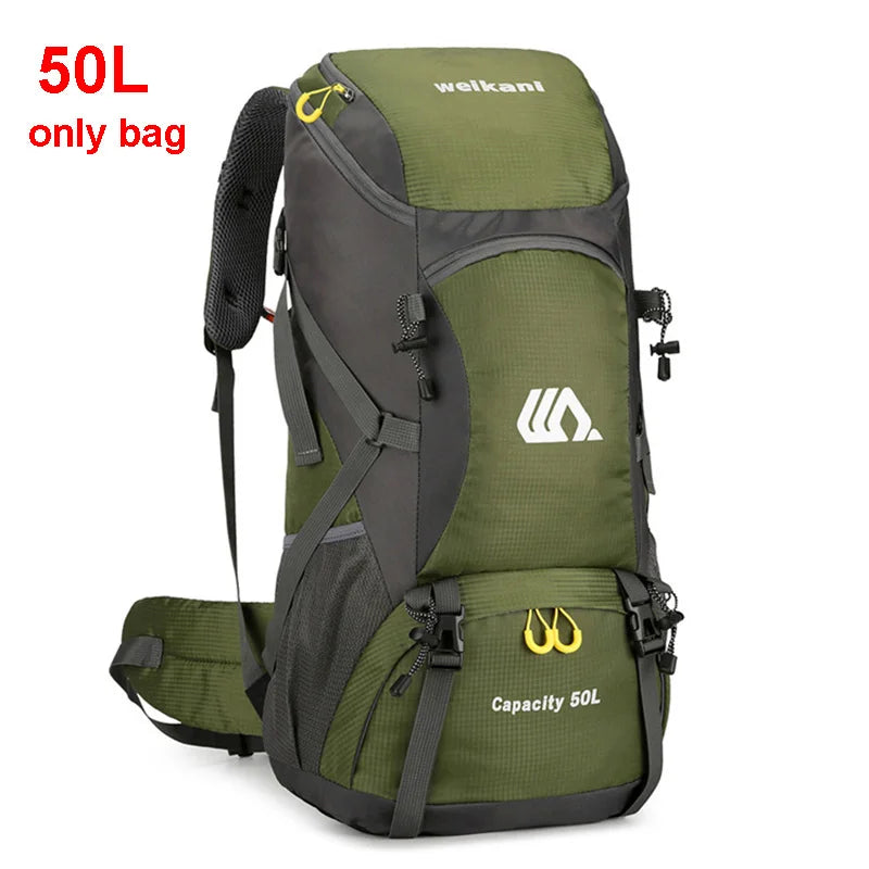 50L Waterproof Travel & Hiking Backpack – Large Capacity