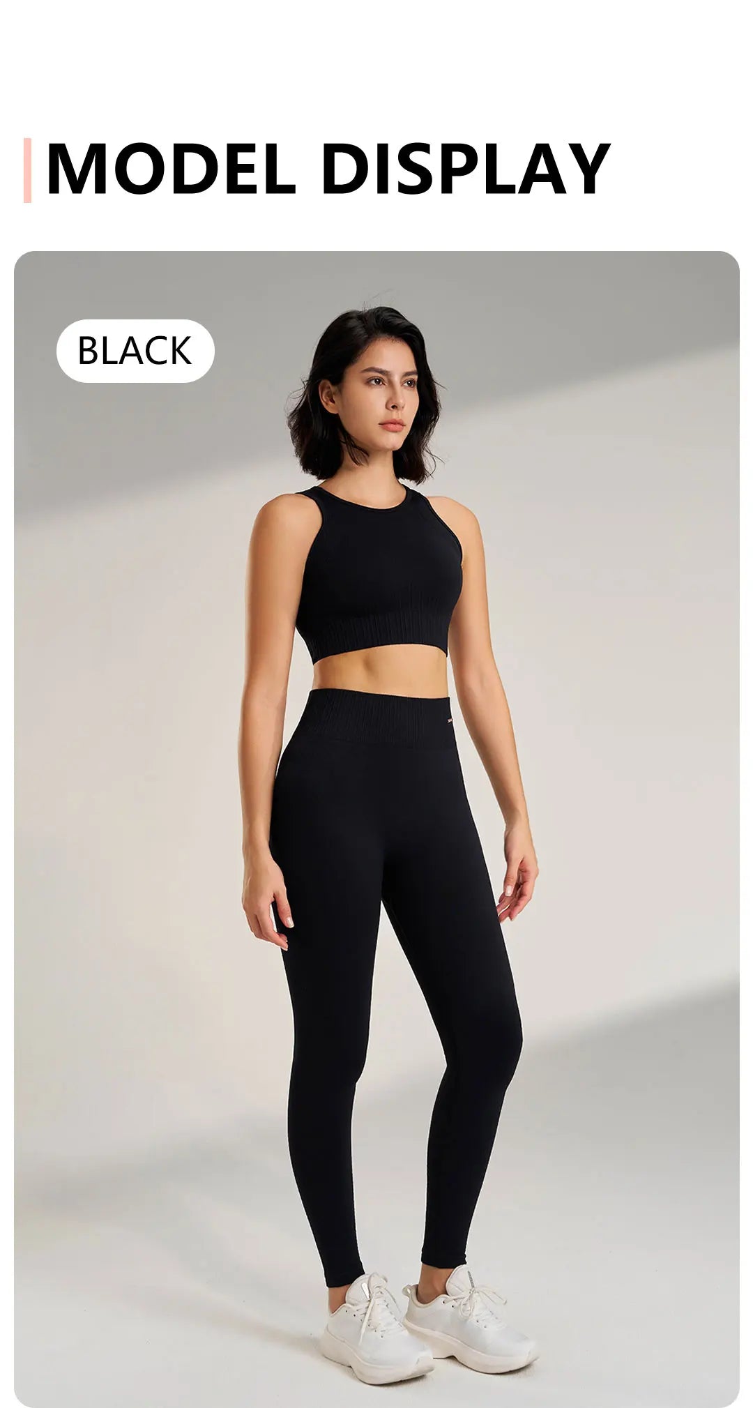 Women's Seamless Yoga Set – High-Waisted Leggings & Top