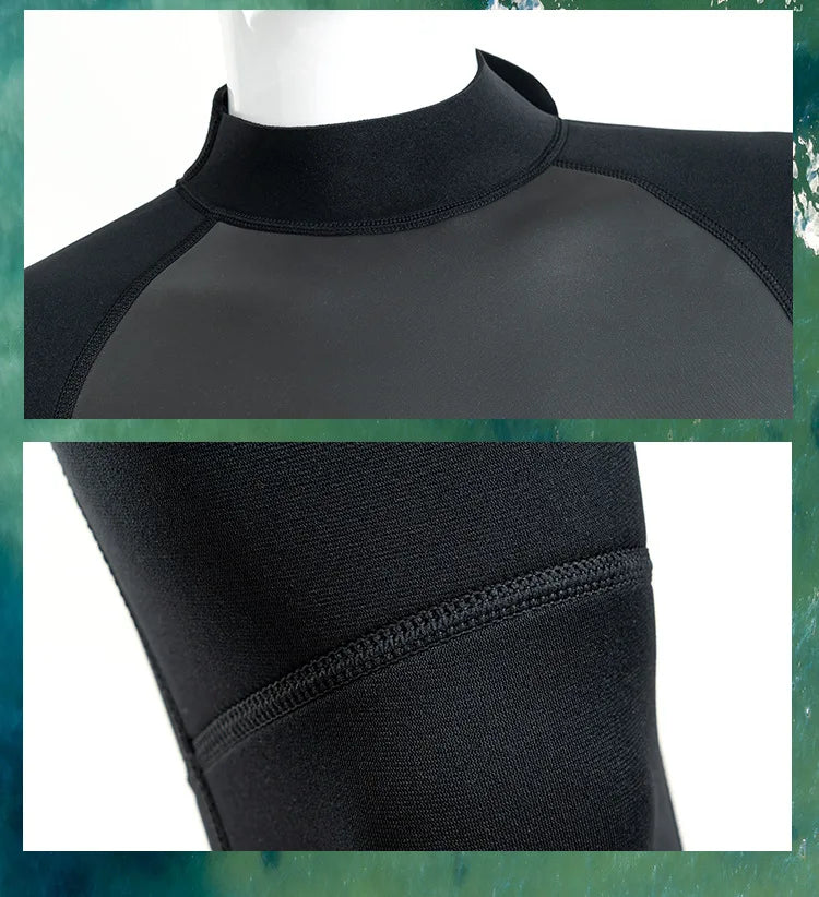 Men's 3MM Neoprene Full Wetsuit for Diving & Surfing