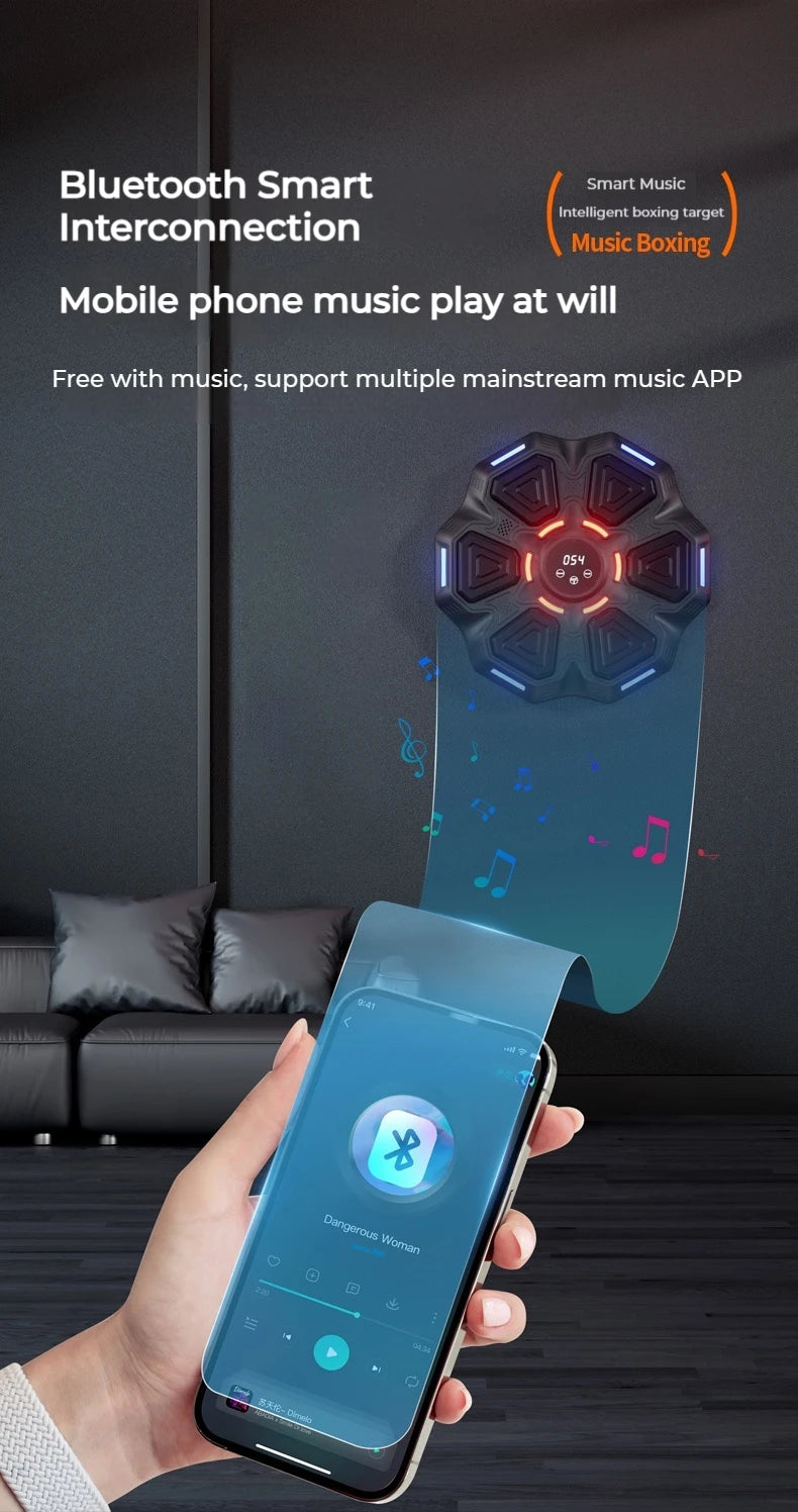 Music Boxing Machine - Smart Bluetooth Wall-Mounted Trainer, feel free to ask!