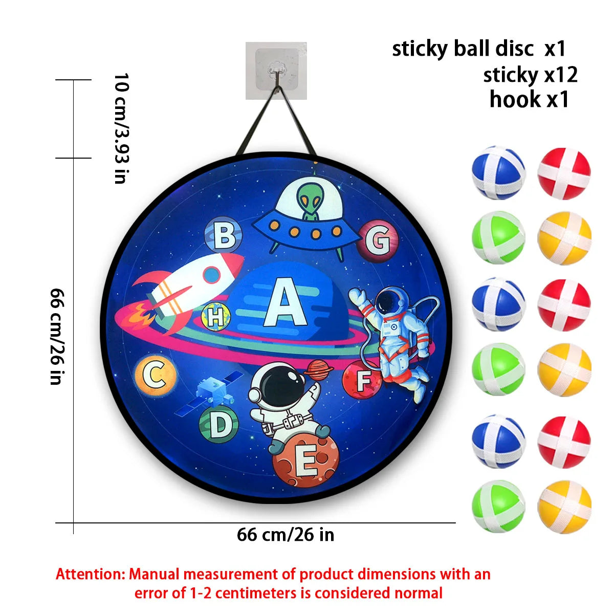 12PCS Sticky Ball Dart Disc Set – Fun Indoor & Outdoor Game for Kids & Family 🎯