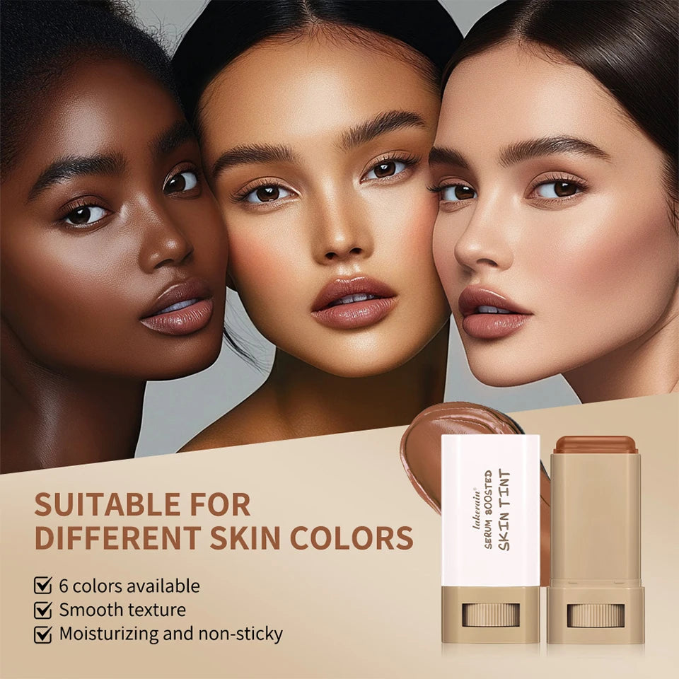 Stick Foundation Balm Serum - Boosted Skin Tint & High Coverage
