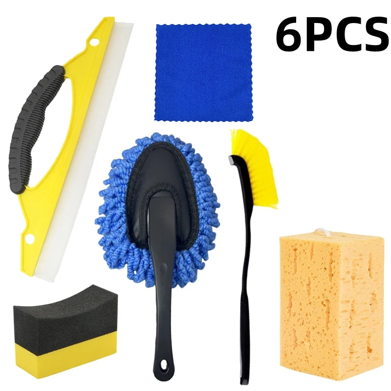 Multi-Function Car Wash Tool Set – Sponges, Brushes & Gloves