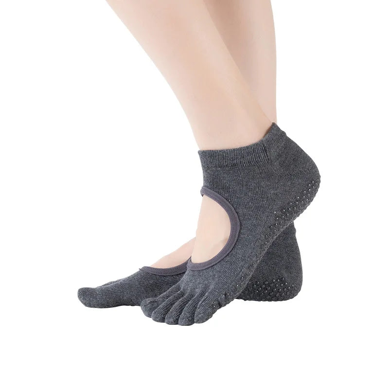 Women's Breathable Five-Toe Non-Slip Yoga & Pilates Socks