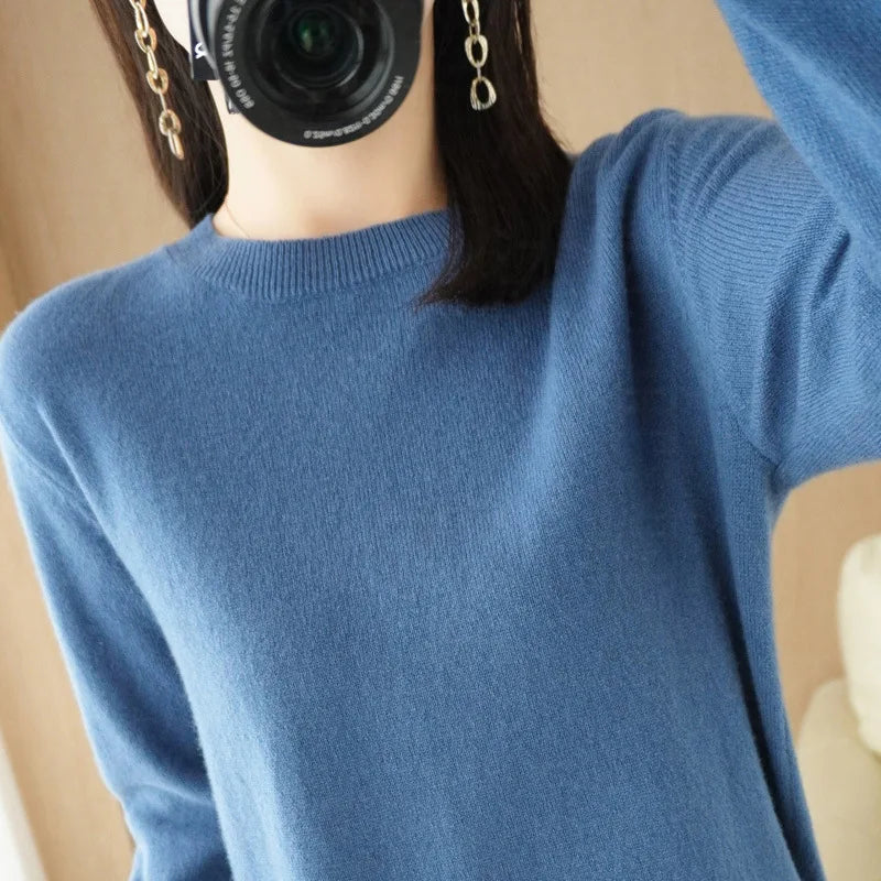 Autumn and Winter Cashmere Sweater for Women: