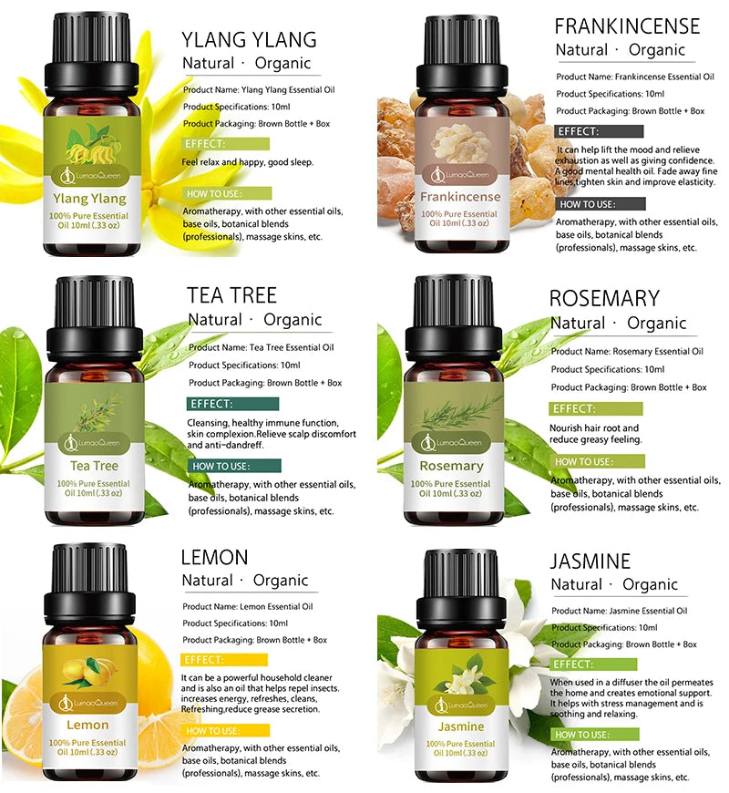 100% Pure Essential Oils Set