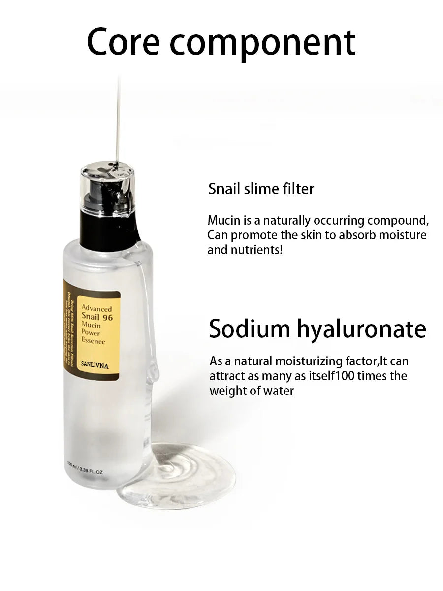 Snail Mucin 96% Korean Facial Essence – Hydrating & Anti-Aging Skin Repair