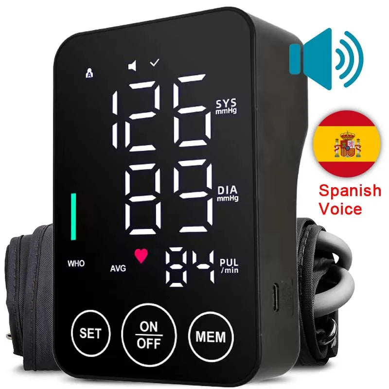 Spanish Voice Sphygmomanometer BP Monitor