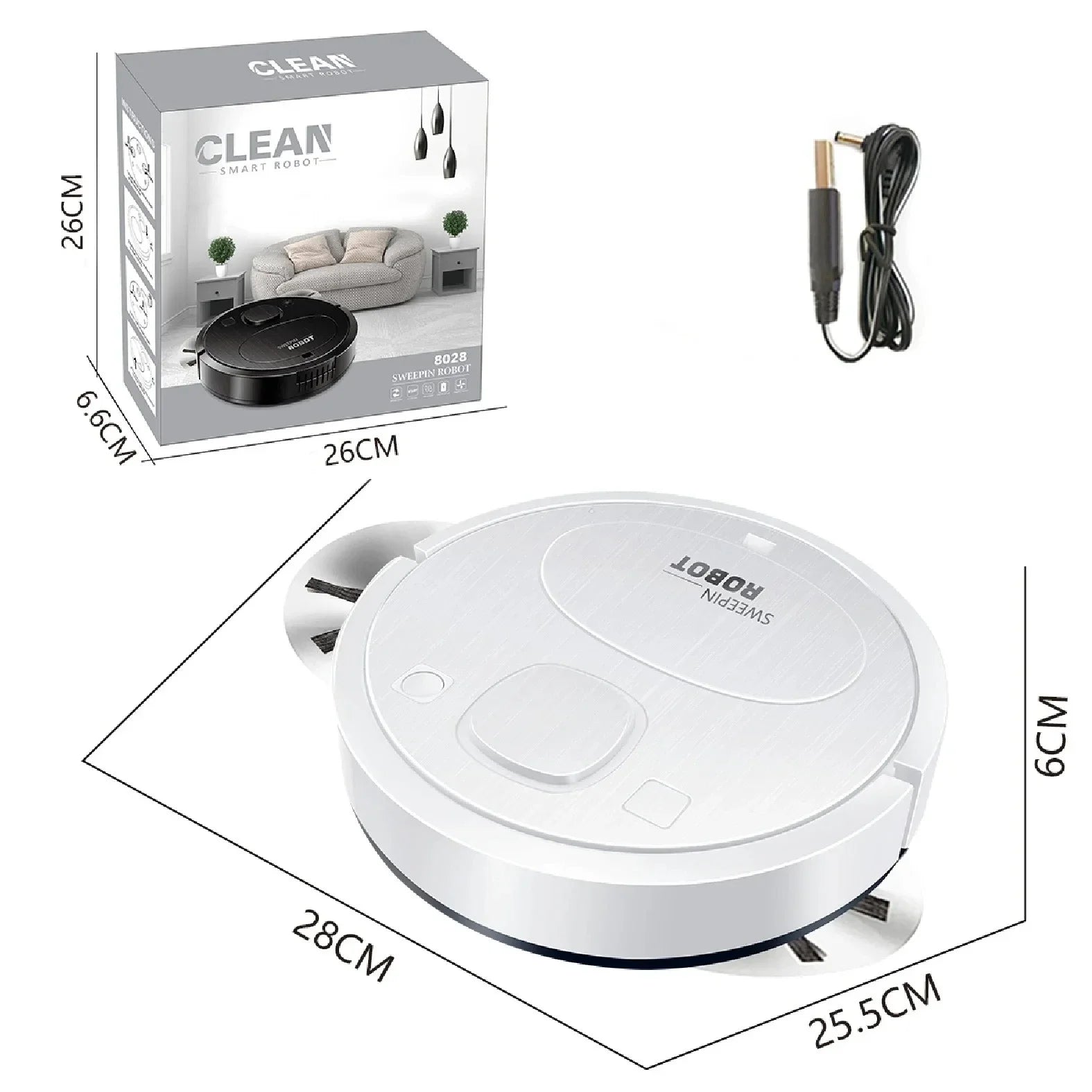 Xiaomi Smart Wireless Sweeping Robot – Ultra-Quiet Remote Control Vacuum & Mop