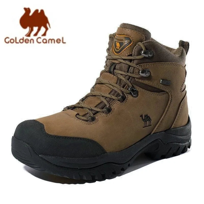 GOLDEN CAMEL Waterproof Tactical Hiking Boots – High-Top Outdoor Shoes