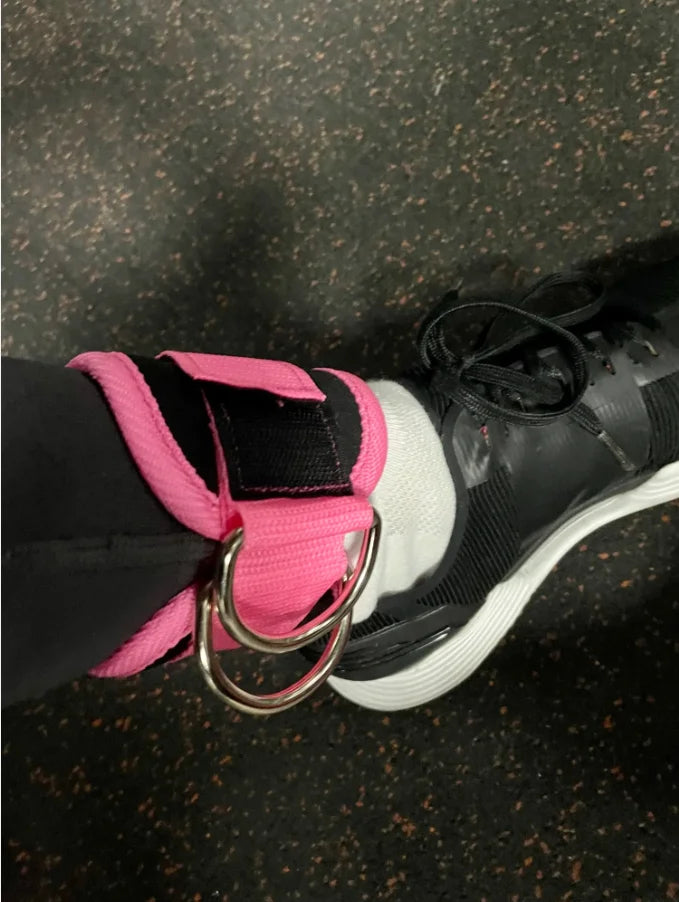 Double D-Ring Ankle Straps for Cable Machines – Glutes & Leg Training