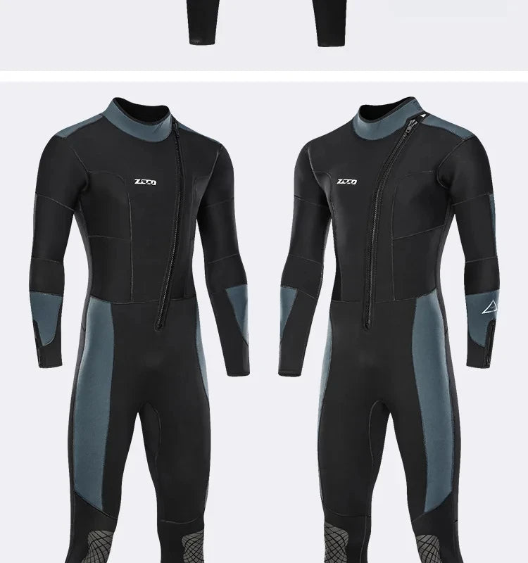 5mm Neoprene Long-Sleeve Diving Wetsuit for Men & Women