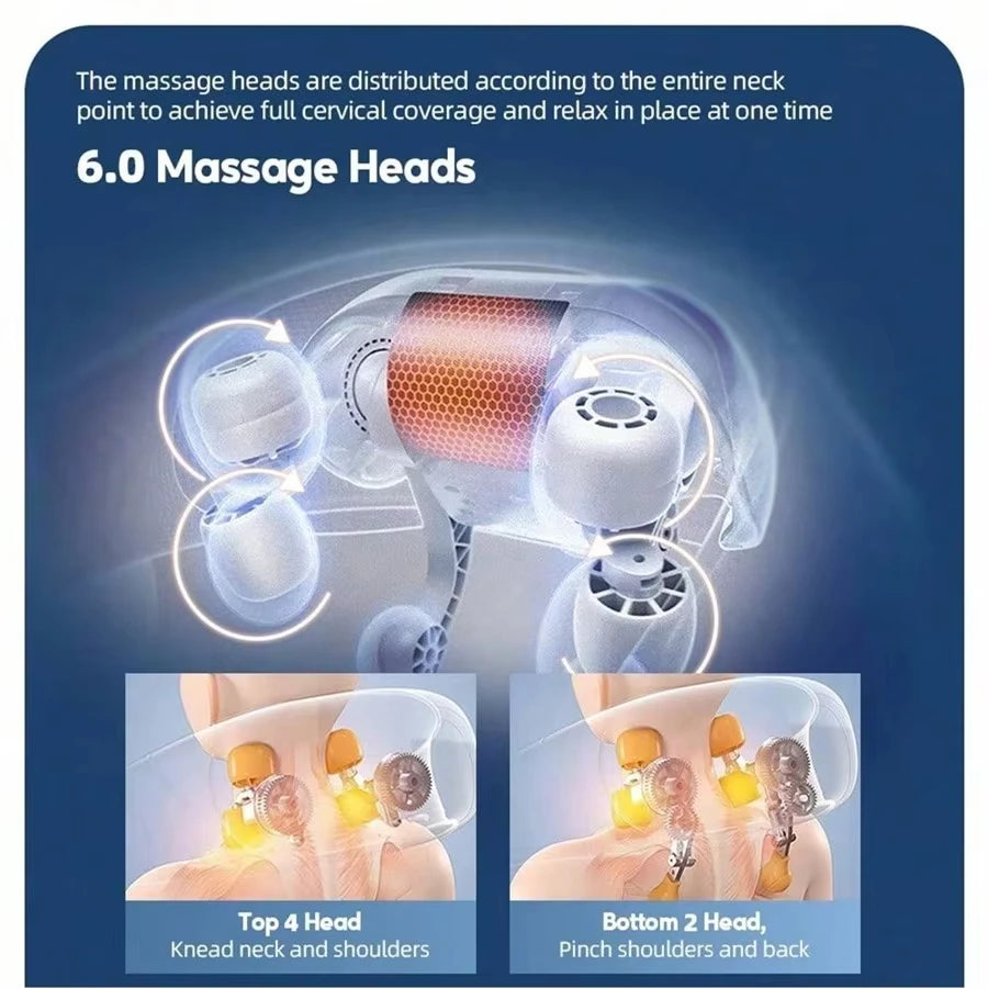 Electric Hot Compress Massager – Shoulder & Neck Kneading Therapy