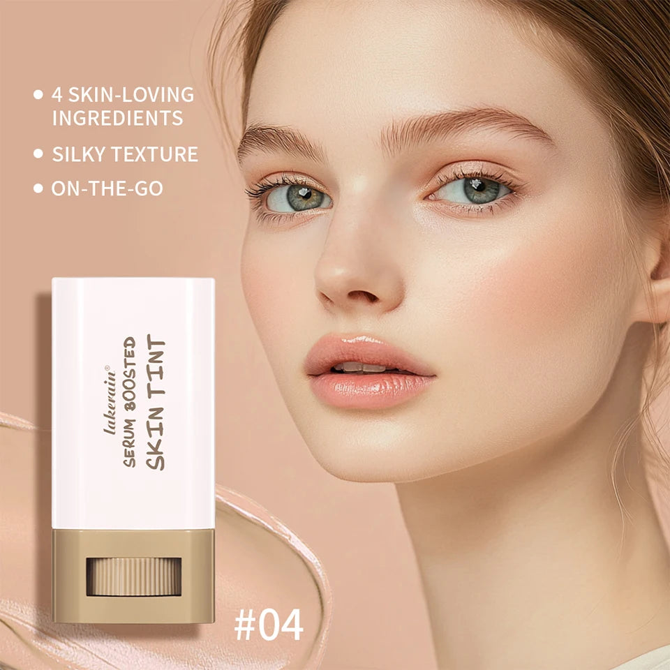 Stick Foundation Balm Serum - Boosted Skin Tint & High Coverage