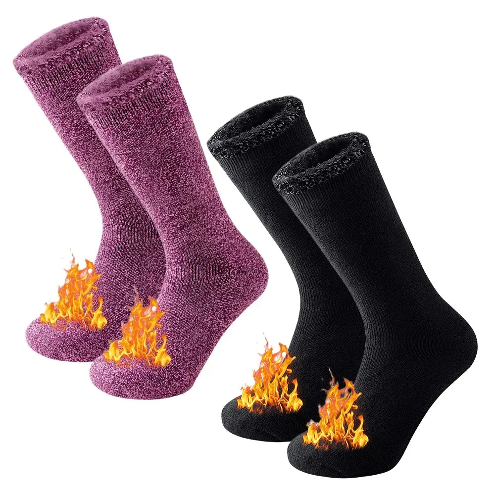 2 Pairs Pack Winter Thermal Socks: