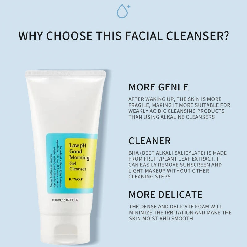 PTWOP Low pH Facial Cleanser – Gentle Oil Control & Moisturizing Face Wash