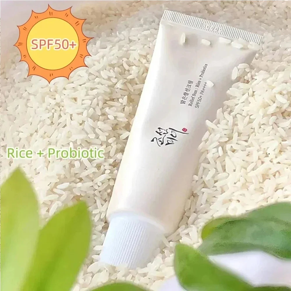 SPF50+ Korean Rice Probiotic Sunscreen – UV Protection & Whitening