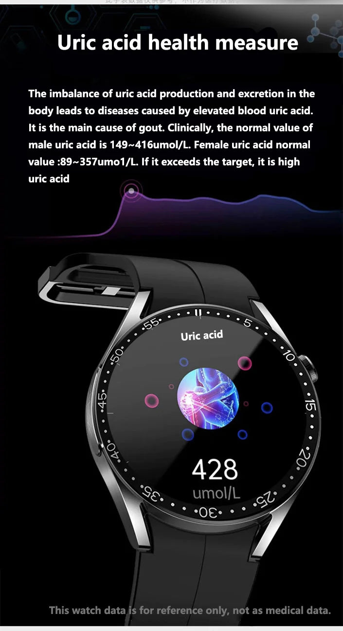 Smart Health Tracker Watch – Non-Invasive Glucose & Vital Monitoring