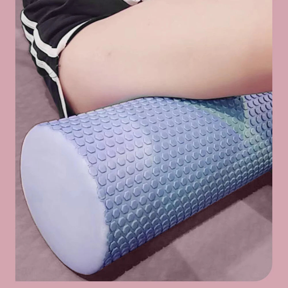 Yoga Roller Round EVA Foam Cylinder - Hexagonal Pilates Exercise Roller