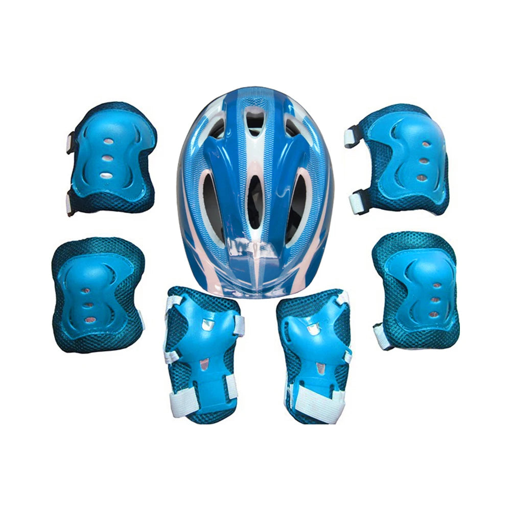 7PCS Kids Protective Gear Set – Knee & Elbow Pads with Wrist Guards