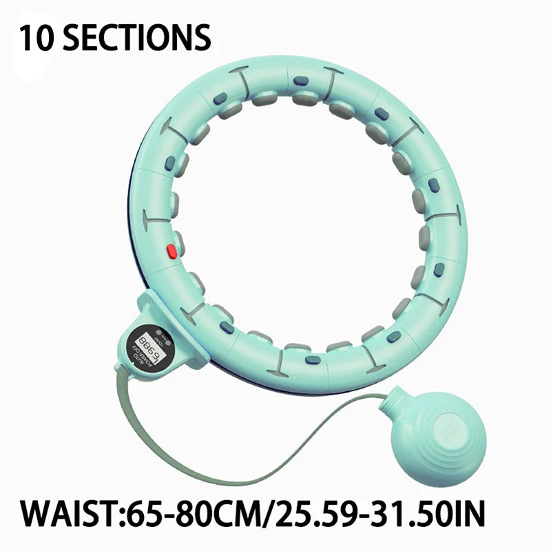 Smart Weighted Hula Hoop with Counter & Adjustable Design