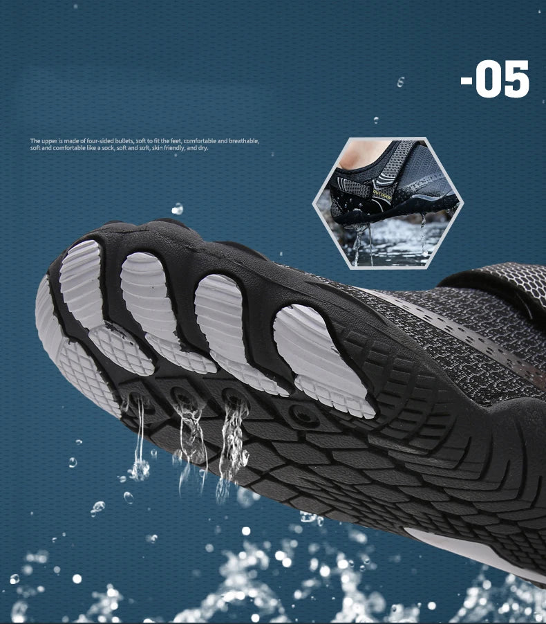 Men's Wading Shoes – Quick-Dry Water Sneakers: